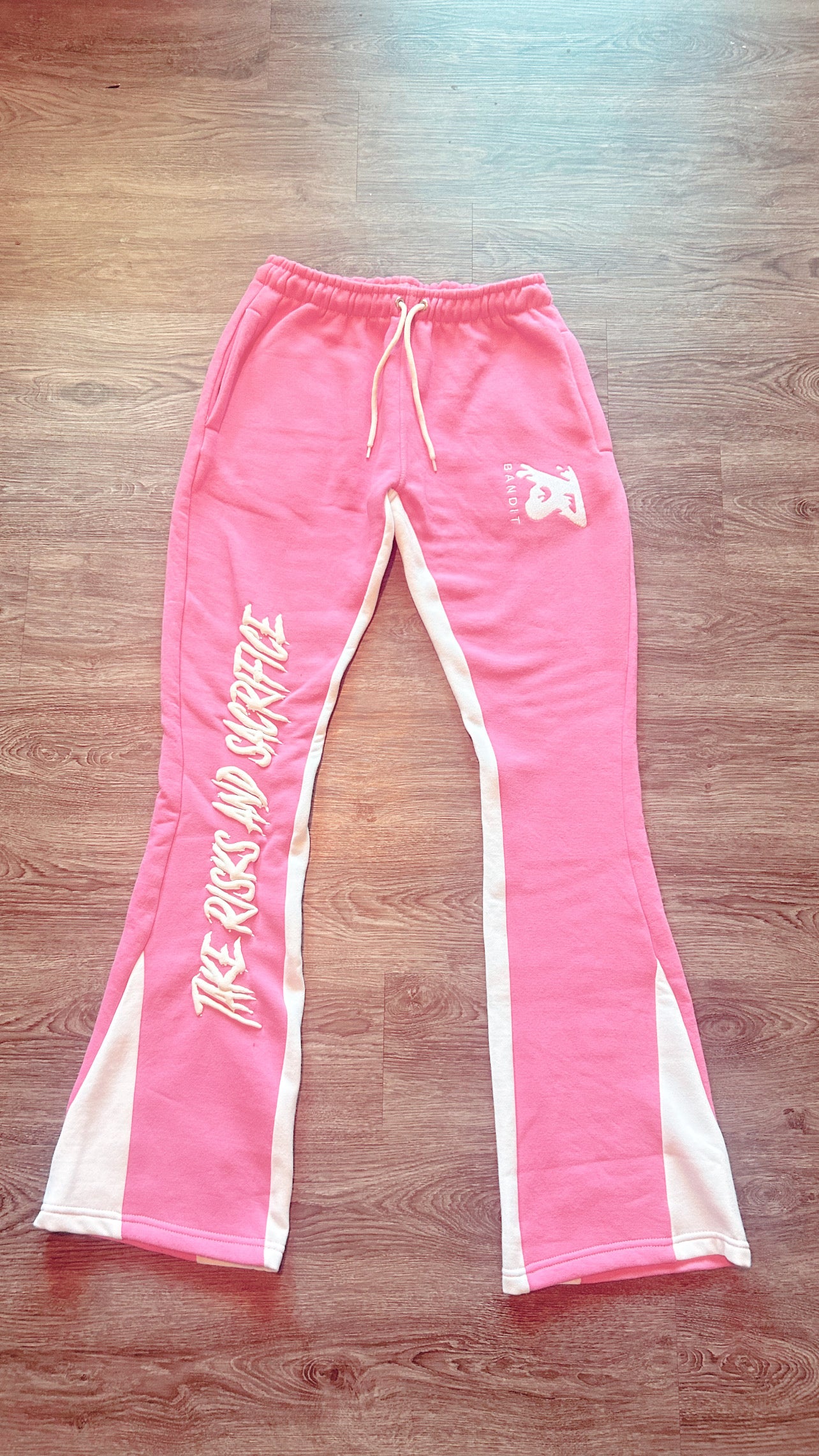 *PRE-ORDER* Bandit Volume 2 Pink/White Flare Bottom Sweats