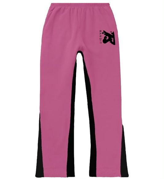 *PRE-ORDER* Bandit Original Pink/Black Flare Bottom Sweats