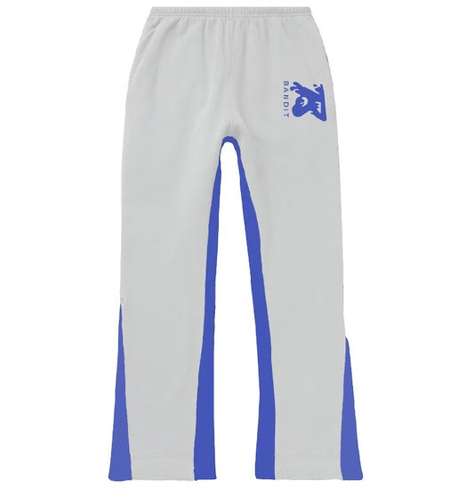 *PRE-ORDER* Bandit Original White/ Blue Flare Bottom Sweats