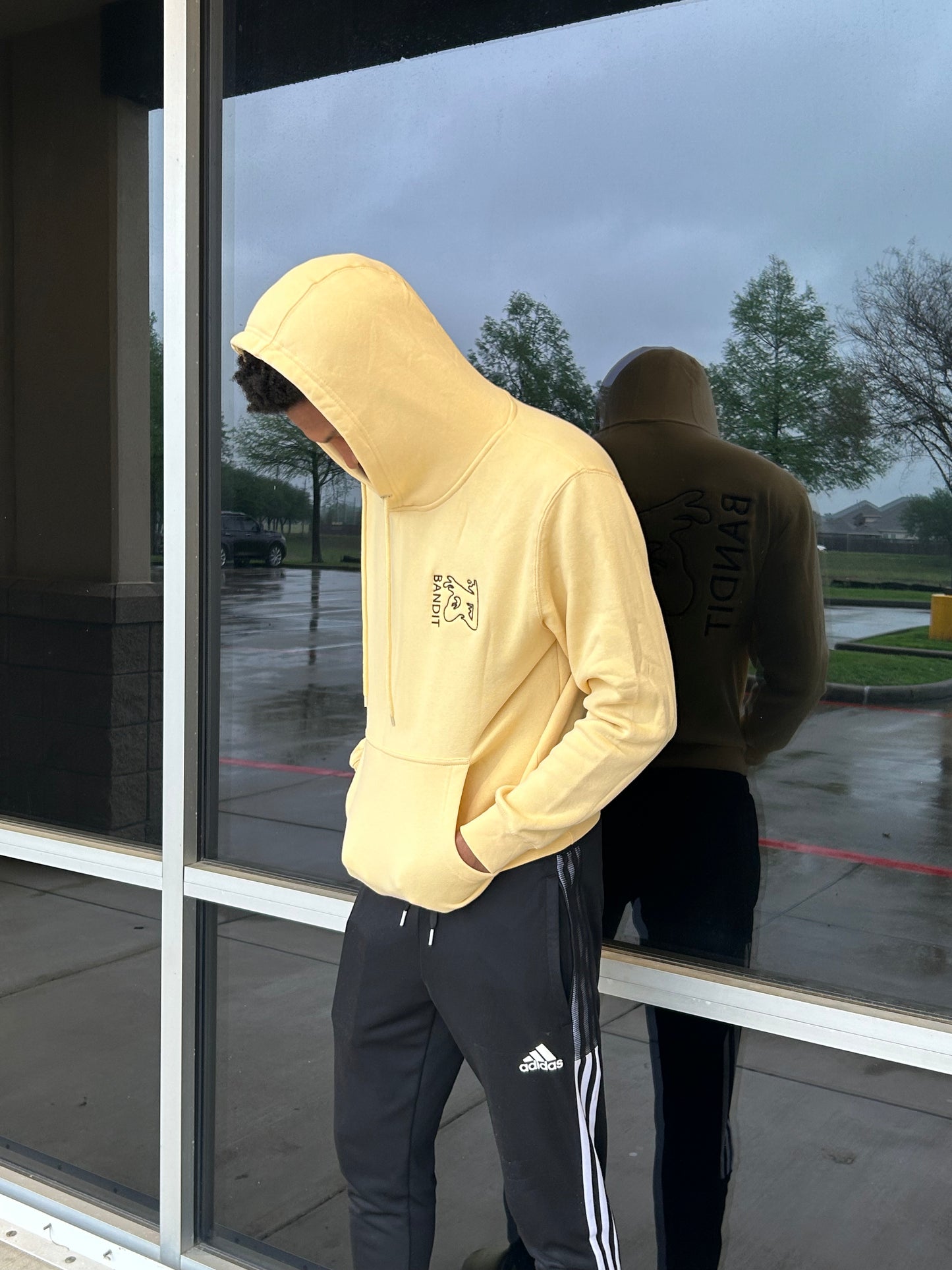 * PRE-ORDER* Bandit Beige Hoodie (No Fill Logo)