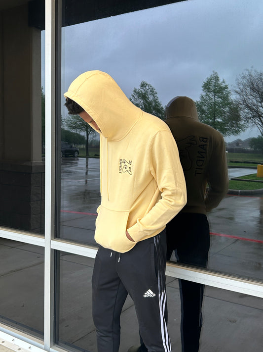 * PRE-ORDER* Bandit Beige Hoodie (No Fill Logo)