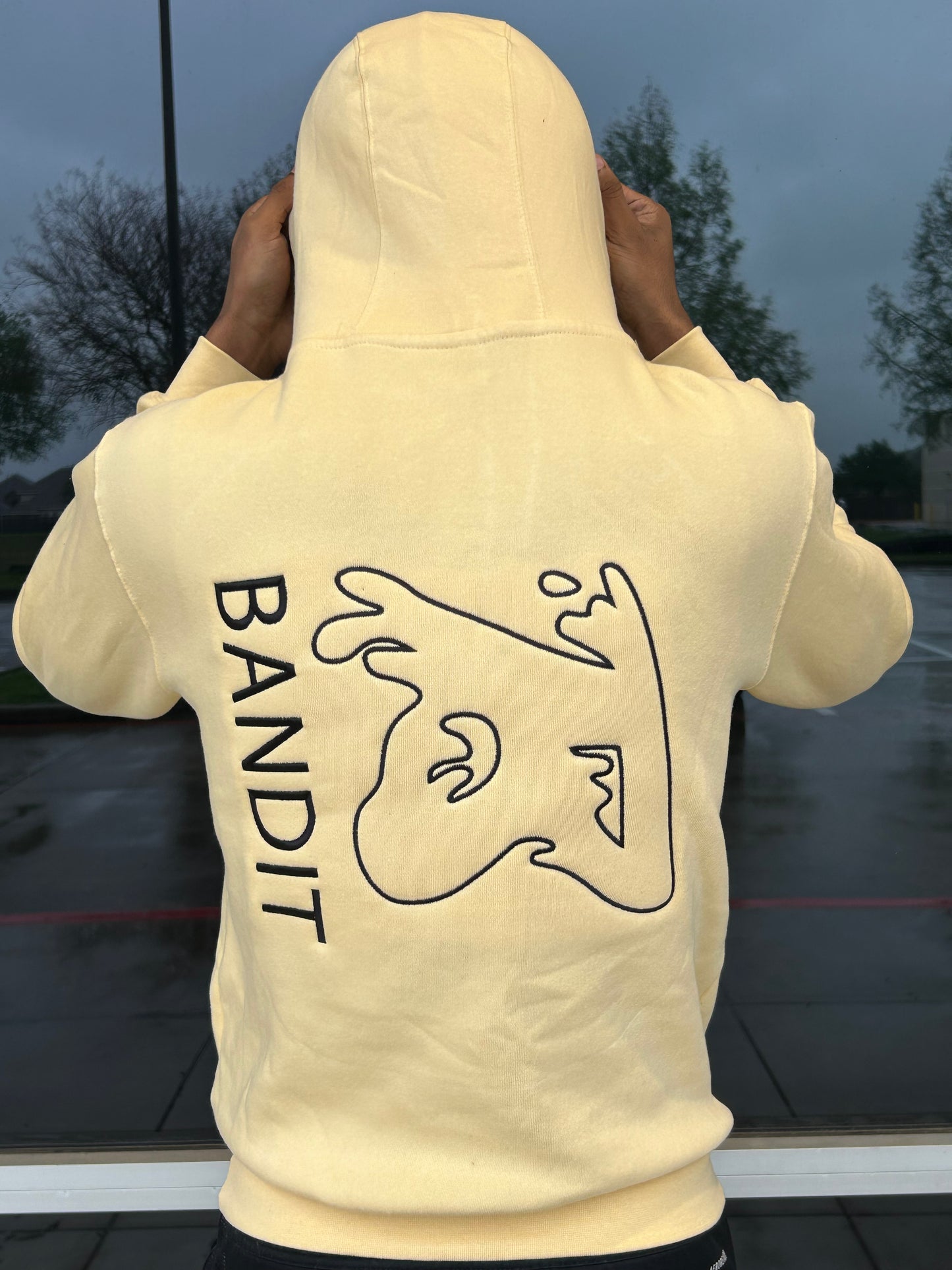 * PRE-ORDER* Bandit Beige Hoodie (No Fill Logo)